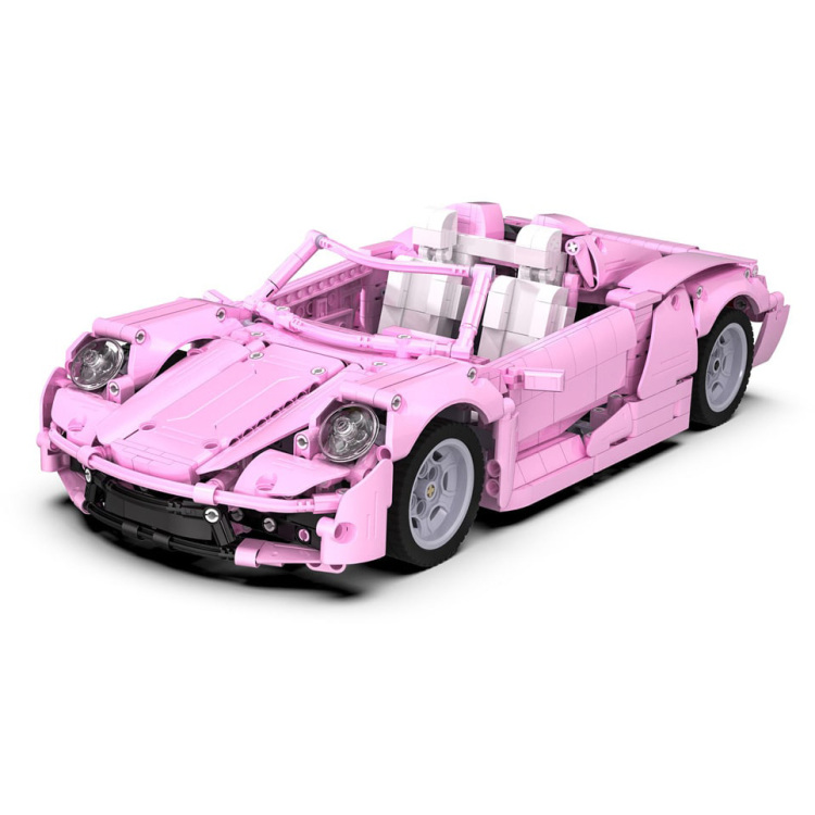 CaDA Sports Car - Pink Holiday constructiespeelgoed C61029W, Schaal 1:12