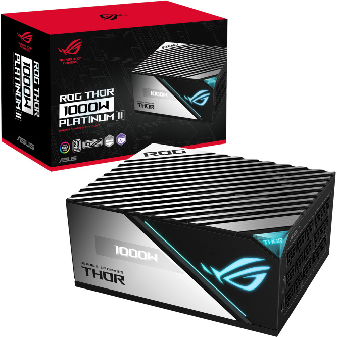 ASUS ROG Thor 1000W Platinum II voeding Kabelmanagement, 8x PCIe, 1x 12VHPWR