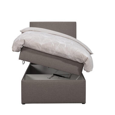 Boxcombinatie met opbergruimte Orebro 4-delig - taupe - 90x200 cm - Leen Bakker