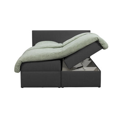 Boxcombinatie met opbergruimte Orebro 6-delig - antraciet - 160x200 cm - Leen Bakker