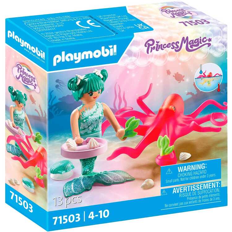 PLAYMOBIL Princess Magic - Zeemeermin met van kleur veranderende octopus constructiespeelgoed 71503