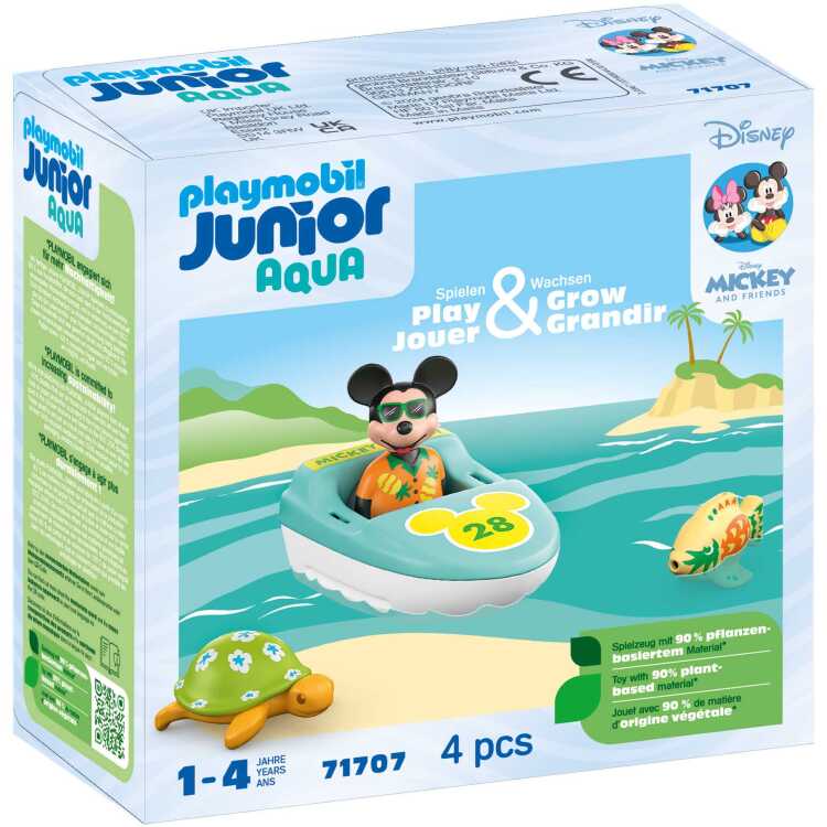 PLAYMOBIL 1.2.3 Disney: Mickey's Boottocht speelfiguur 71707 | Junior Aqua