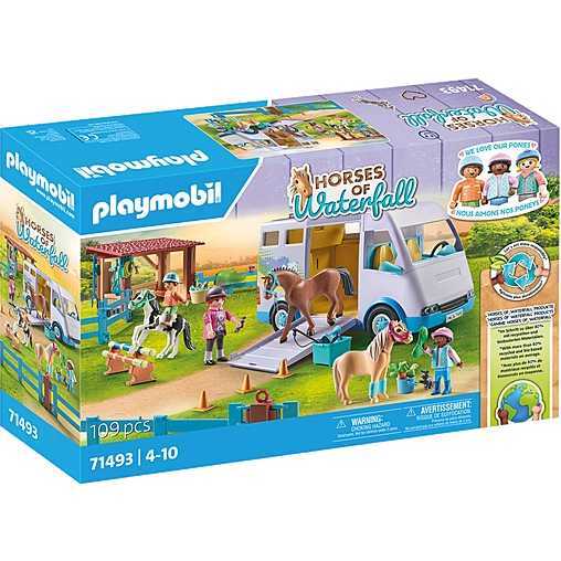 PLAYMOBIL Horses of Waterfall - Mobiele manege constructiespeelgoed 71493