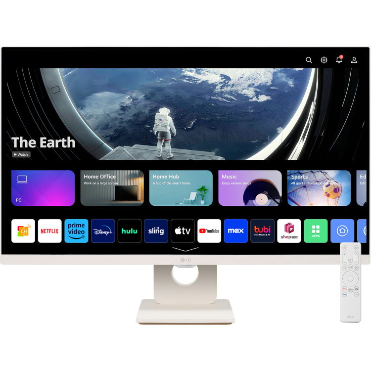LG Smart 27SR50F-W ledmonitor 2x HDMI, USB-A, WiFi, Bluetooth, Sound