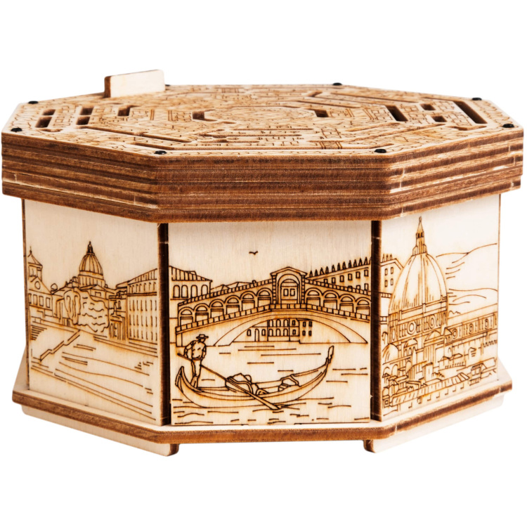 Escape Welt Wooden Secret Maze Box puzzel