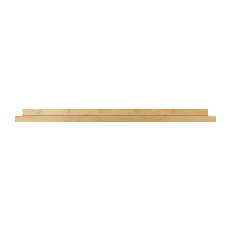 Wandplank bamboe - 4x95x12 cm - naturel