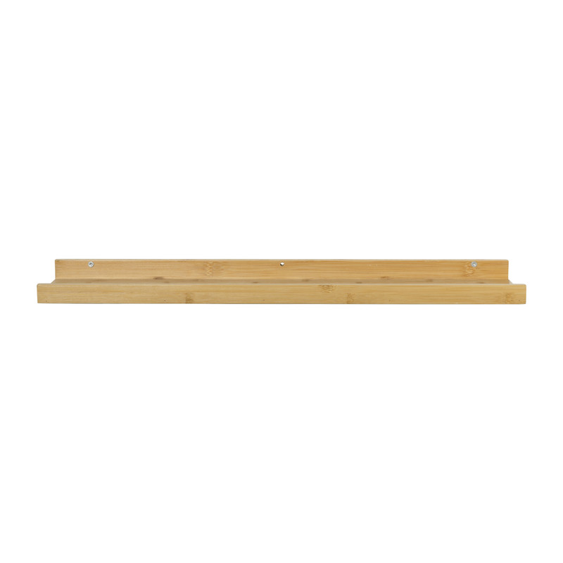 Wandplank bamboe - 4x66x12 cm - naturel