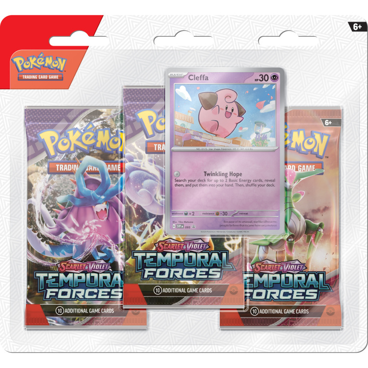 Asmodee Pokémon TCG: Scarlet & Violet Temporal Forces Booster Blister verzamelkaarten Engels, Vanaf 2 spelers, Vanaf 6 jaar, assorti