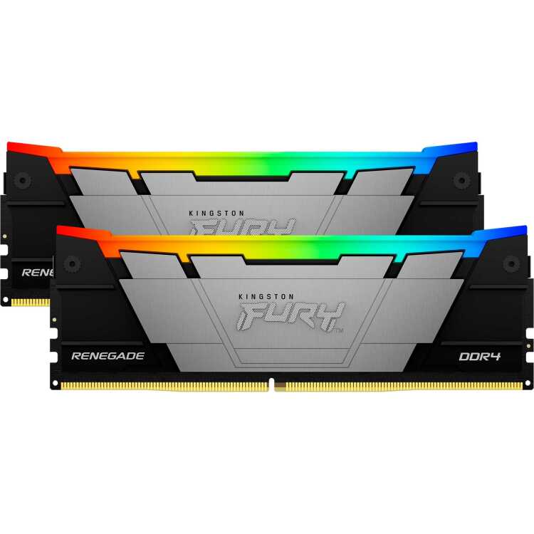 Kingston FURY 16 GB DDR4-3200 Kit werkgeheugen KF432C16RB2AK2/16, Renegade RGB, XMP