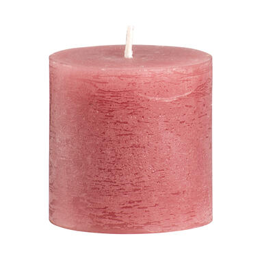 Stompkaars rustiek Sfeer - oudroze - 7 cm - Leen Bakker