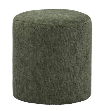 Hocker Wenen - groen - 40xØ37 cm - Leen Bakker