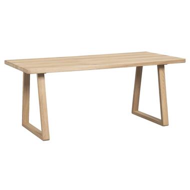 Eetkamertafel Livorno - eiken - hout - 180x90 cm - Leen Bakker