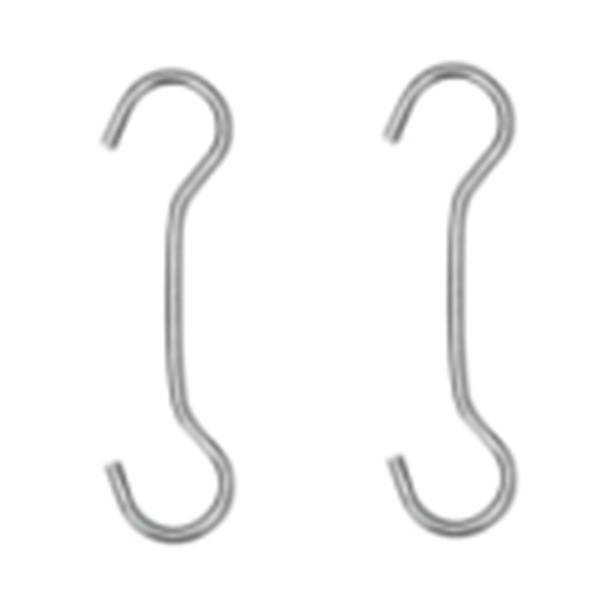 Ophanghaak / hangdecoratie haak - 4x - klein - 10 cm - c-haak - winkelinrichting etalagehaak -