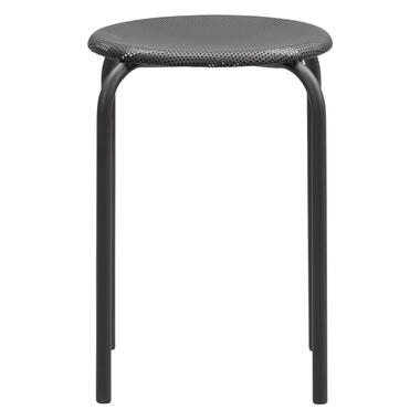 Kruk Lot - zwart - 45xØ29,5 cm - Leen Bakker
