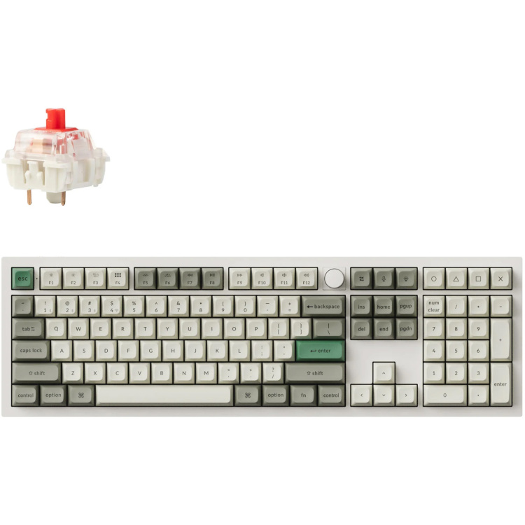Keychron Q6 Max-P1 toetsenbord RGB leds, KSA double-shot PBT, hot swap, Knob, 2.4GHz | Bluetooth 5.1 | USB-C