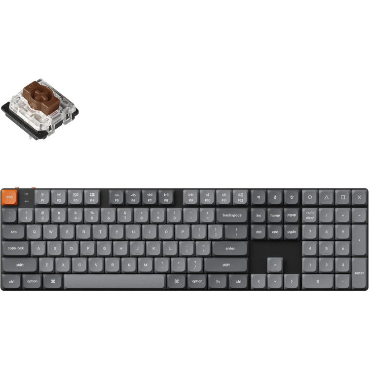 Keychron K5 Max-B3 toetsenbord RGB leds, Double-shot PBT, 2.4GHz | Bluetooth 5.1 | USB-C