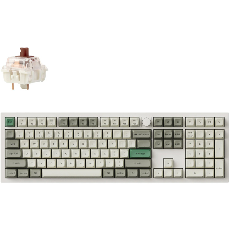 Keychron Q6 Max-P3 toetsenbord RGB leds, KSA double-shot PBT, hot swap, Knob, 2.4GHz | Bluetooth 5.1 | USB-C