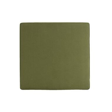 Loungekussen Brest zit - donkergroen - 73x73 cm - Leen Bakker
