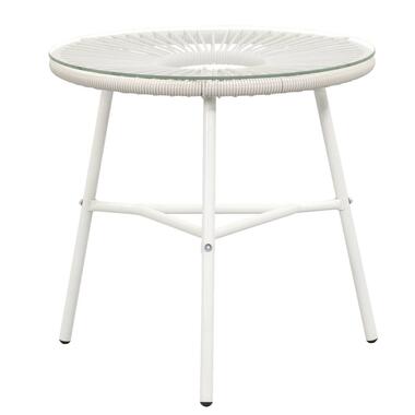 Bijzettafel Formentera - zand - 50xØ50 cm - Leen Bakker