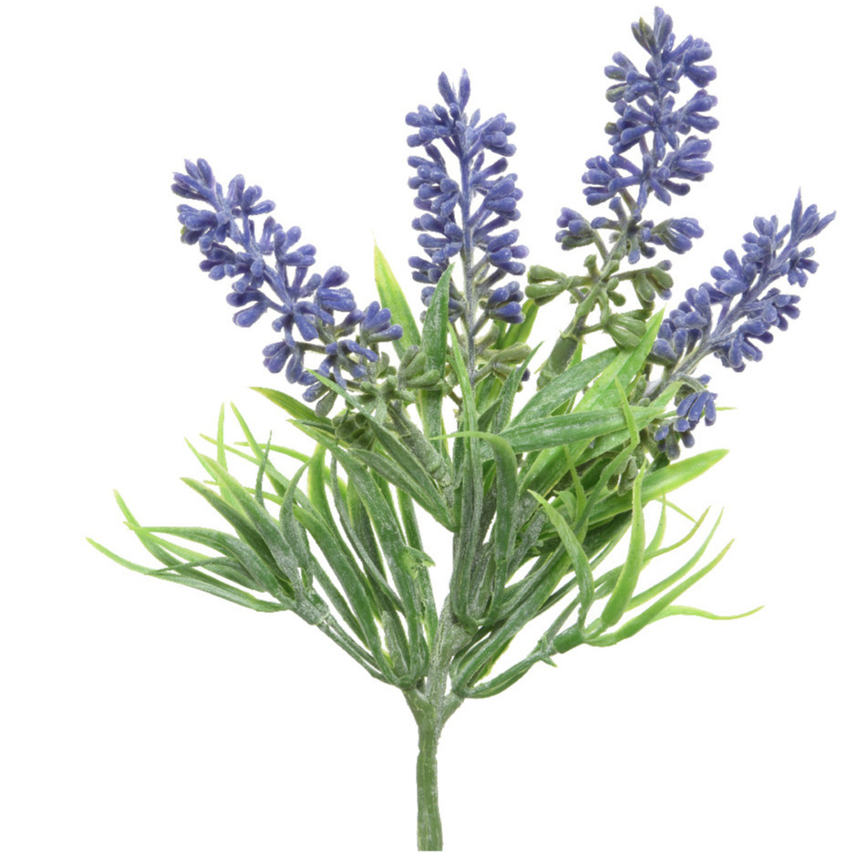 Kunstbloemen tak lavendel - paars - D7 x H26 cm -