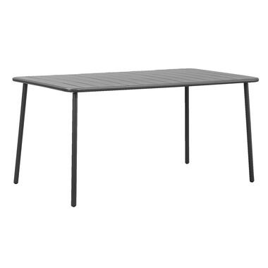 Tuintafel Vence - metaal antraciet - 72x150x90 cm - Leen Bakker