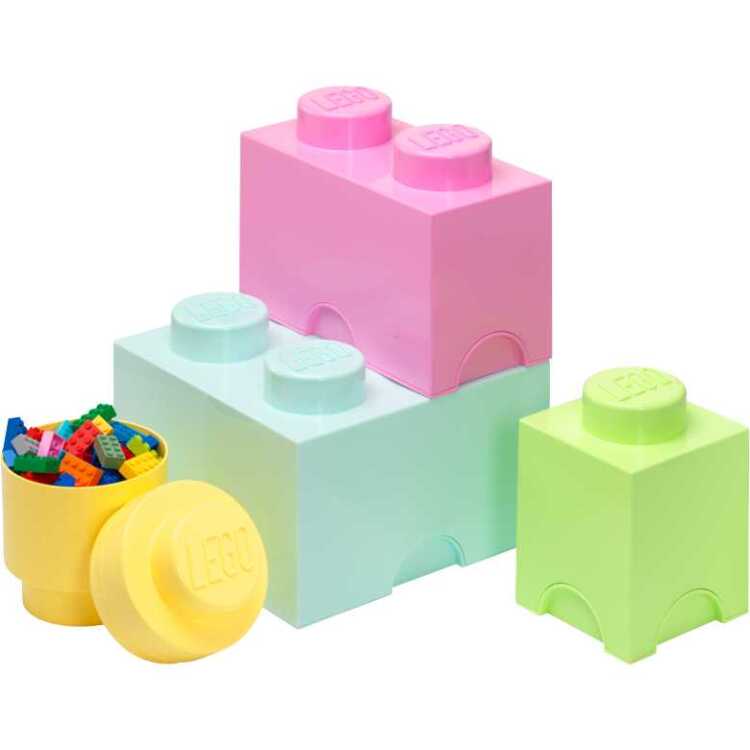 Room Copenhagen LEGO opslagblokjes Multi Pack 4 opbergdoos