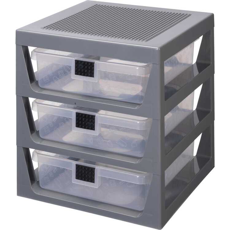 Room Copenhagen LEGO 3-Drawer Storage Rack opbergdoos