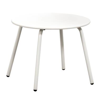 Bijzettafel Montreal - zand/metaal - Ø50 cm - Leen Bakker