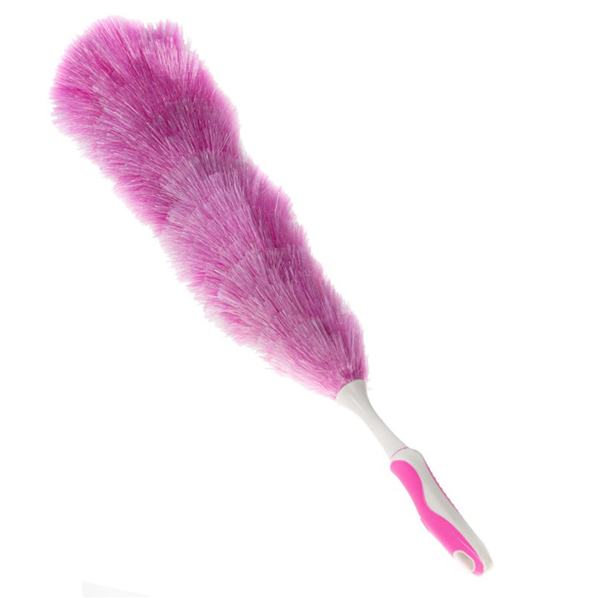 Plumeau - kunststof - 65 cm - roze - ragebol -