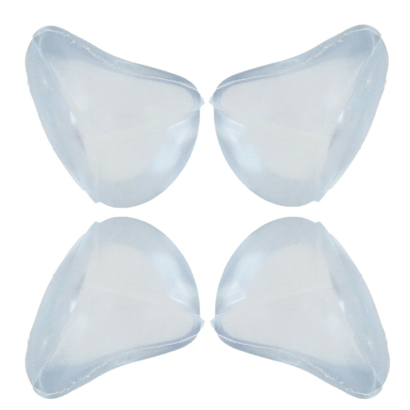 AMIG Hoekbeschermers - 32x - met plakbevestiging - transparant - pvc - kind bescherming scherpe hoek -