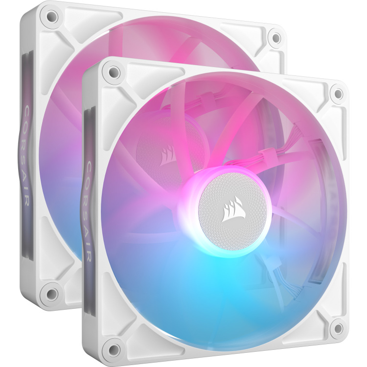 Corsair iCUE LINK RX140 RGB white 140 mm PWM-fan, Starterskit case fan 4-pin PWM