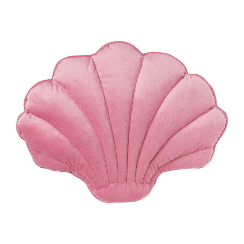 Kussen schelp - roze - 45x32 cm