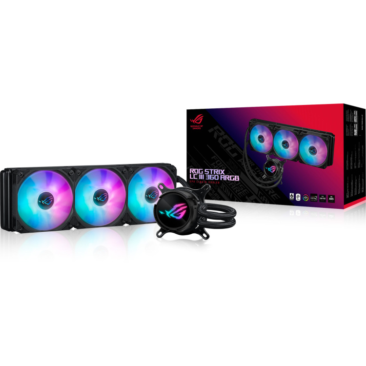 ASUS ROG STRIX LC III 360 ARGB waterkoeling 4-pins PWM fan-connector