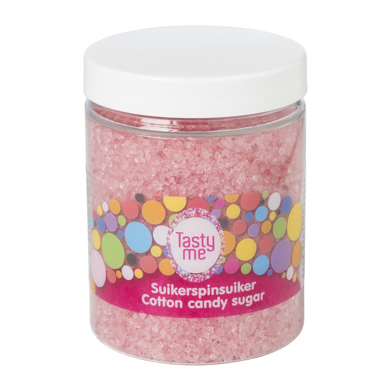 Tasty Me suikerspinsuiker - aardbei/roze - 250 gram