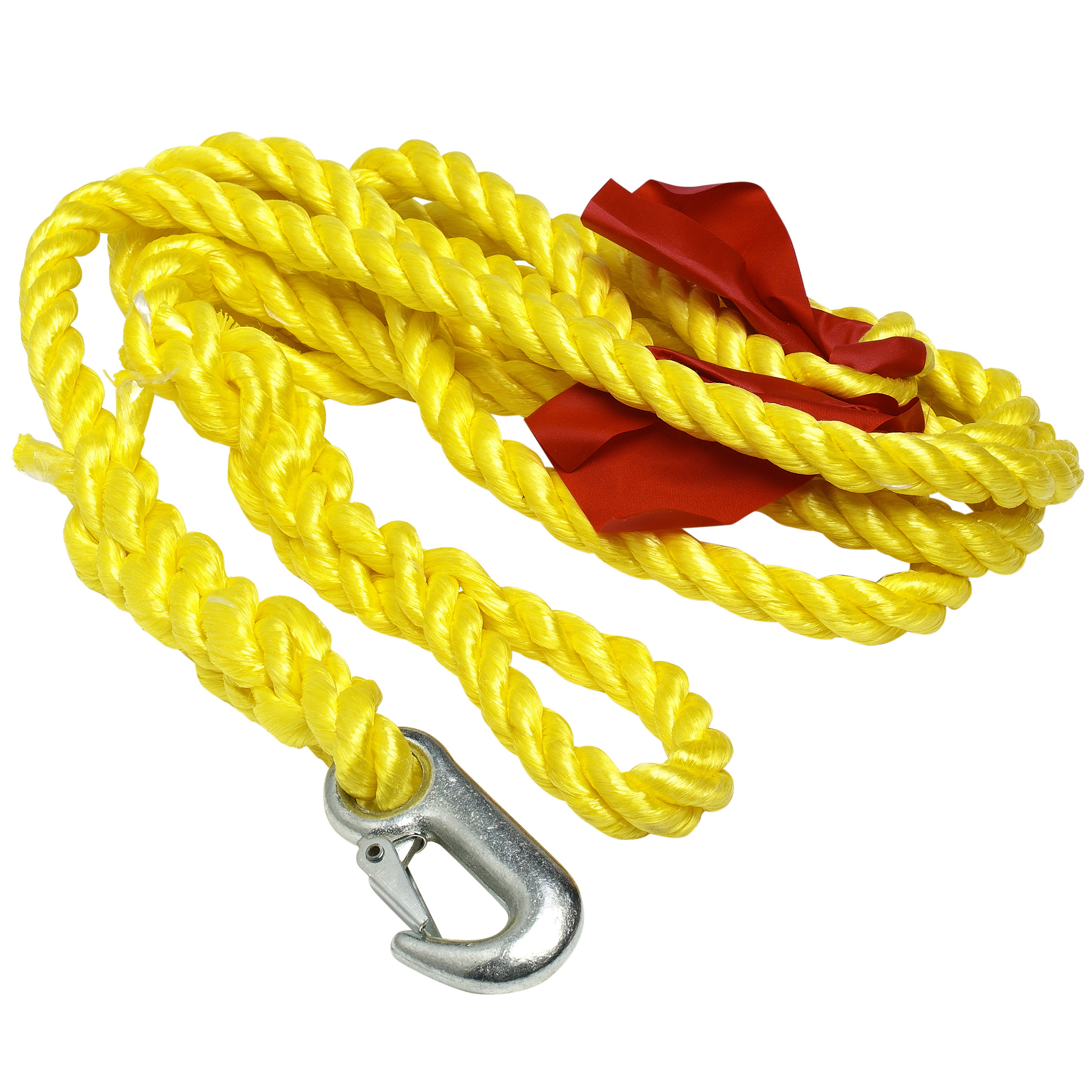 Auto sleepkabel/sleeptouw tot 2000 kg - geel - 3,6 meter -