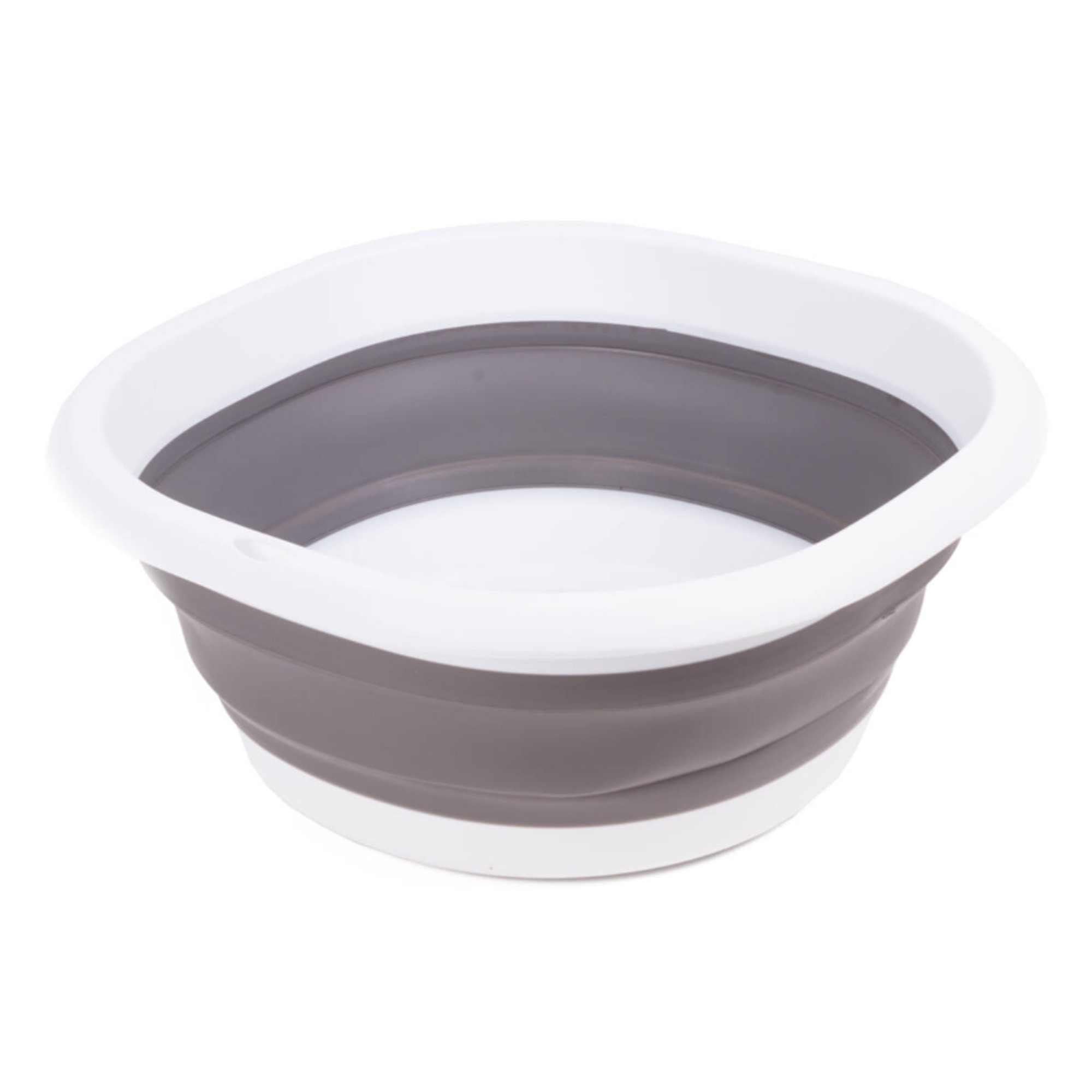 Afwasteil - opvouwbaar - kunststof - 10L - 36 x 12 cm - grijs - emmer -