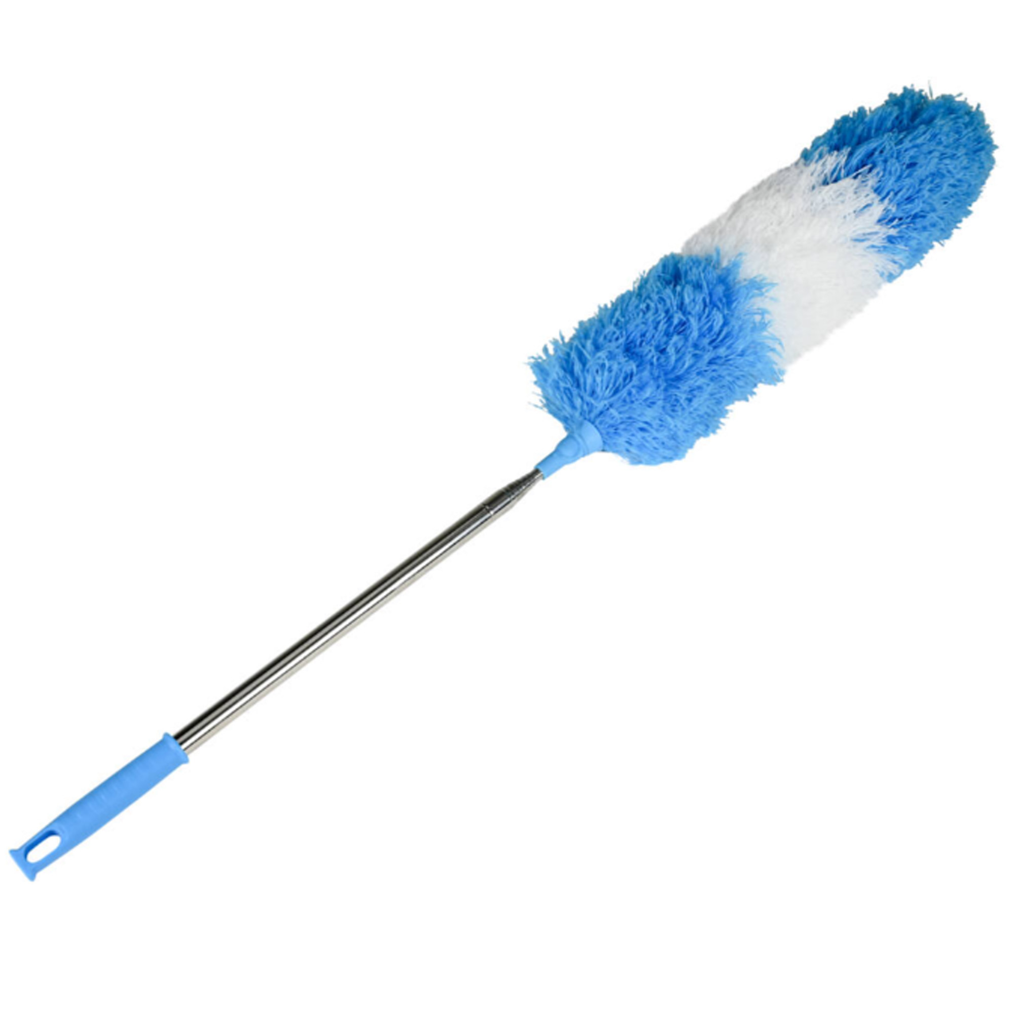 Plumeau uitschuifbaar - met telescoopsteel - 248 cm - microvezel - buigbaar -
