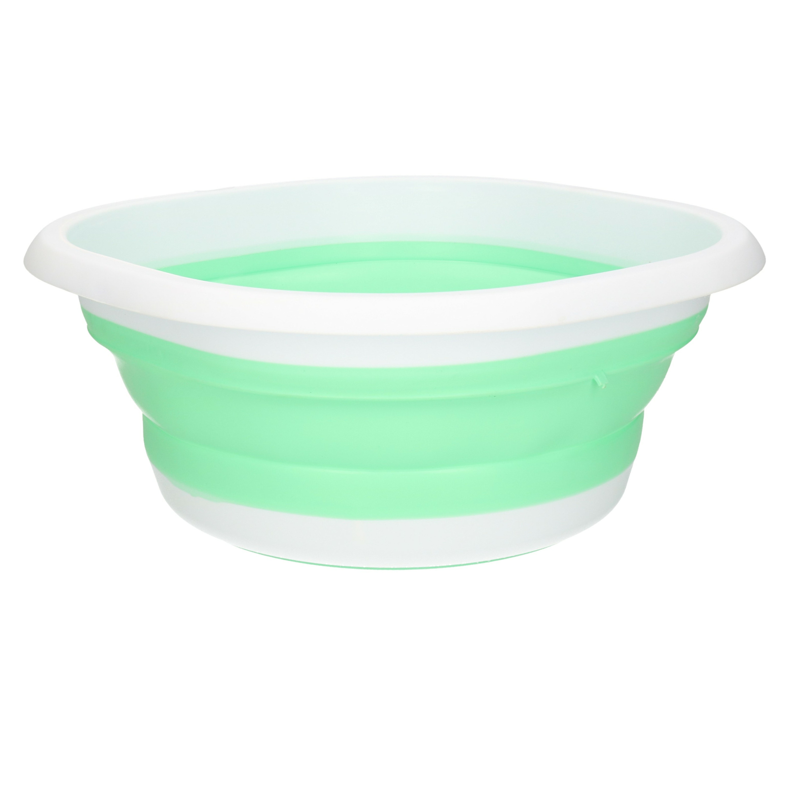 Afwasteil - opvouwbaar - kunststof - 10L - 36 x 12 cm - groen - emmer -