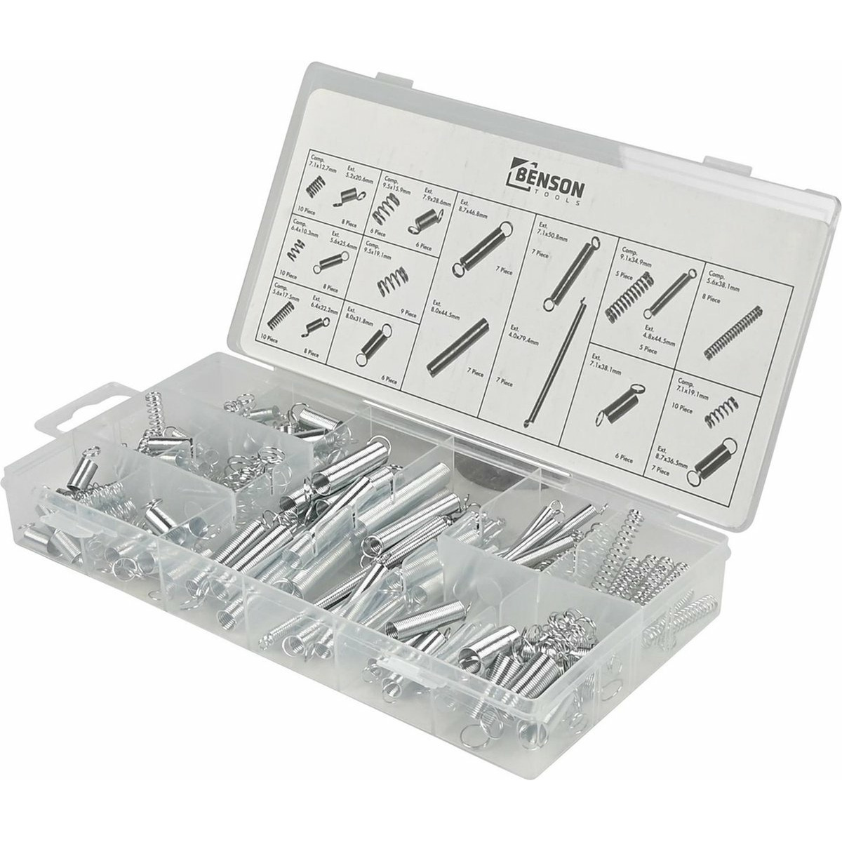 Trekveren en drukveren - assortimentbox - 150 delig -