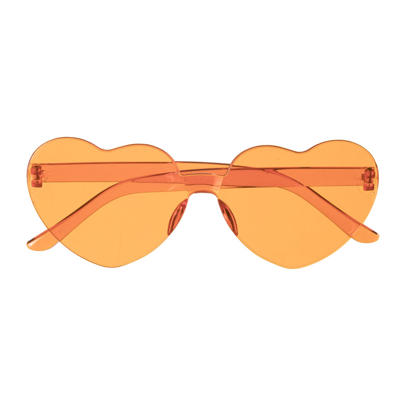 Hartjes bril - oranje