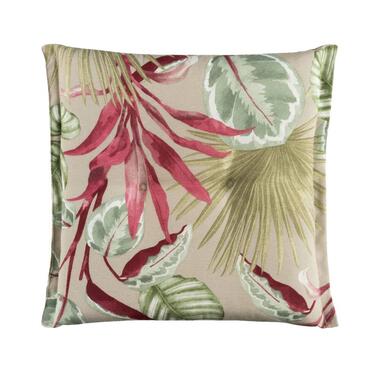 Zitkussen Calathea - stof - 44x44 cm - Leen Bakker