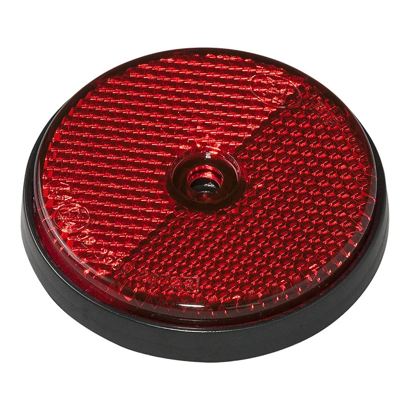 Pro Plus Reflector - set 2x - rood - schroefbevestiging - 60mm - rond -