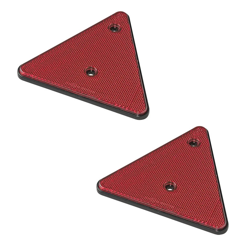 ProPlus Reflector driehoek - set 2x - rood - schroefbevestiging - 136 x 152 mm -