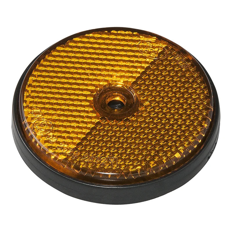 Pro Plus Reflector - set 2x - oranje - schroefbevestiging - 60mm - rond -