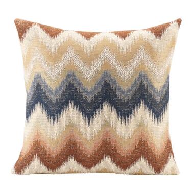 Sierkussen Ward - off-white/bruin - 45x45 cm - Leen Bakker