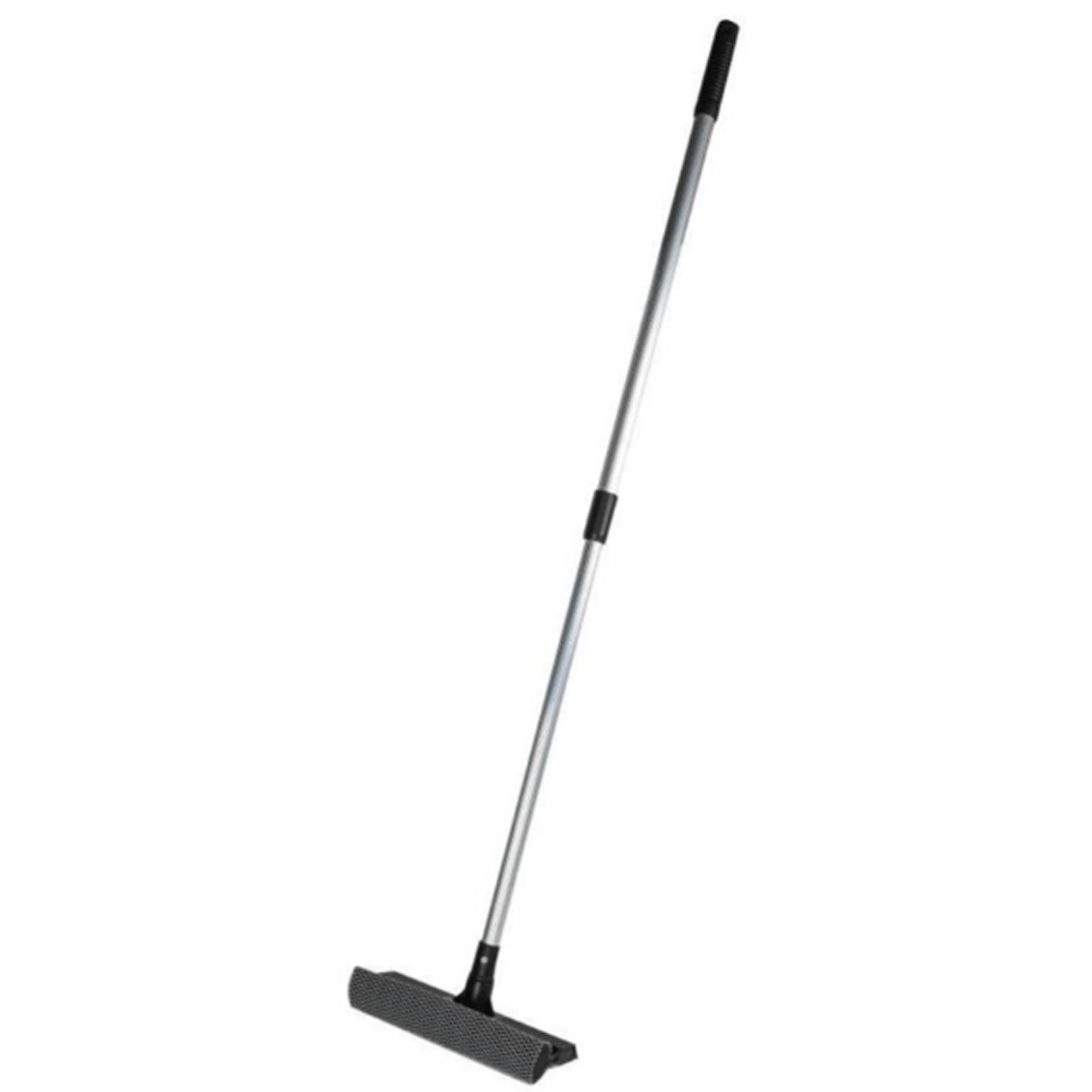 Ramenwisser met telescoopsteel - 90 cm - grijs - raamwasser - raamtrekker -