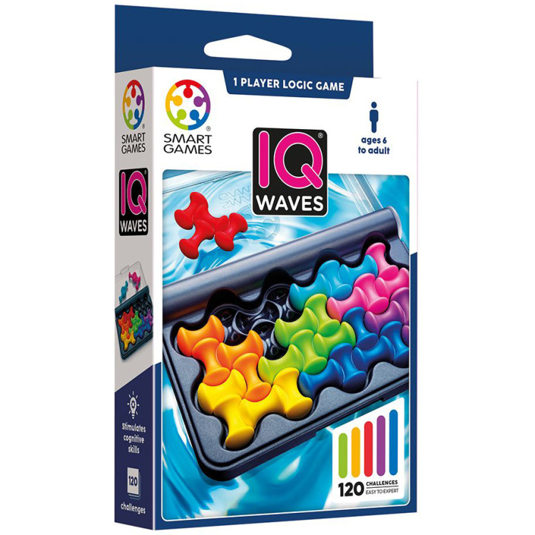 SmartGames IQ Waves leerspel Nederlands, 1 speler, Vanaf 6 jaar, 120 opdrachten