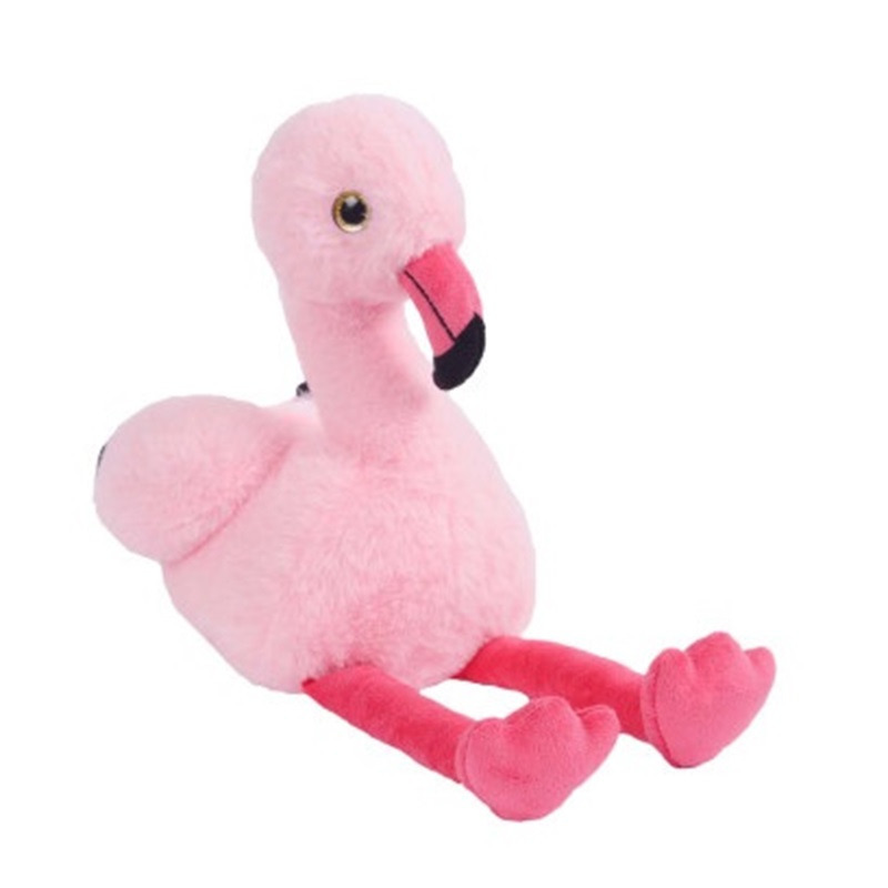Knuffeldier Flamingo Chicka - zachte pluche stof - dieren knuffels - roze - 25 cm -
