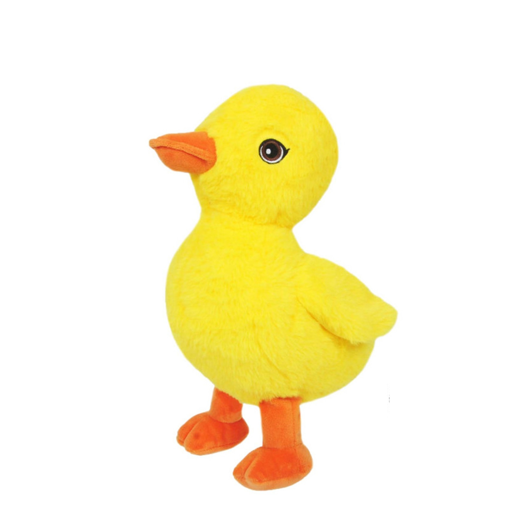 Sandy Knuffel Eenden kuiken - zachte pluche stof - dieren/vogels knuffels - geel - 24 cm -