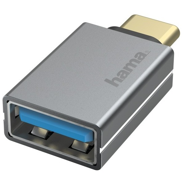 Hama USB-OTG-adapter, USB-C-stekker - USB-aansluiting, USB 3.2 Gen1, 5 Gbit/s, a Kabel